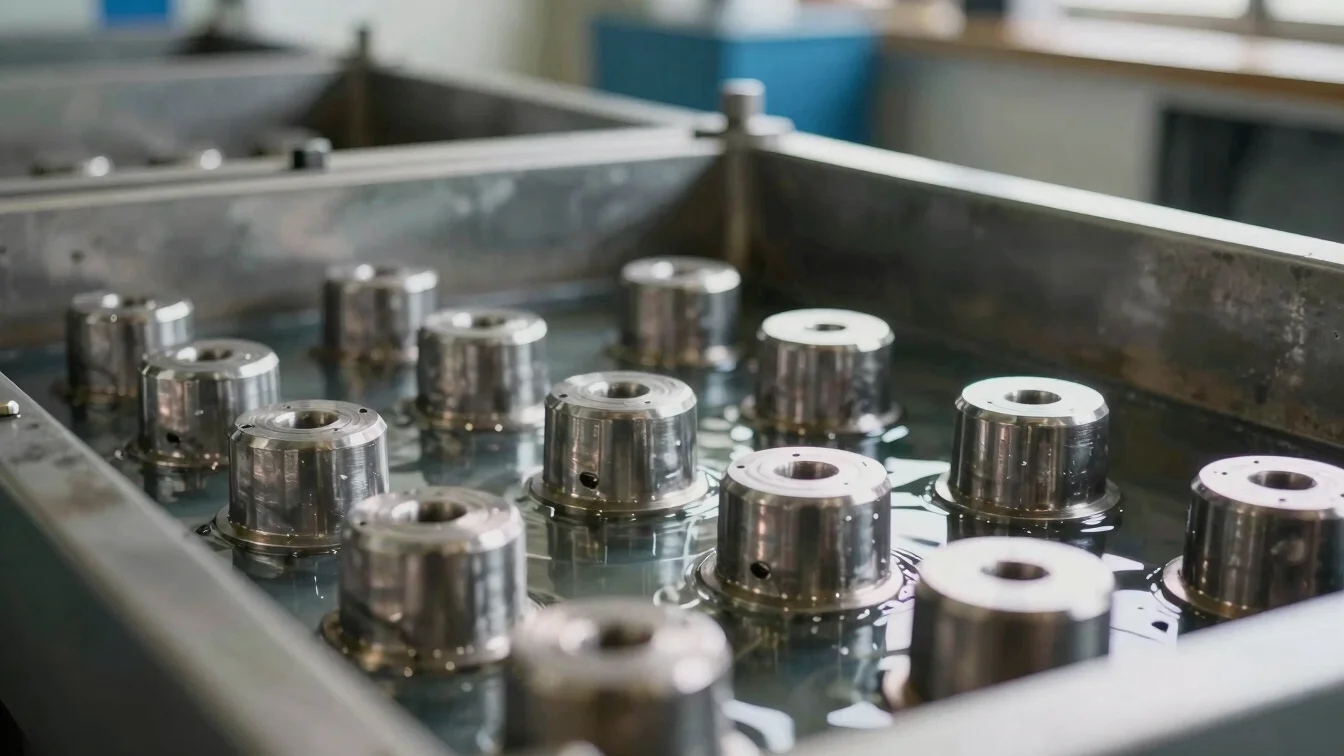 Industrial electroplating tank with fabricated metal components s